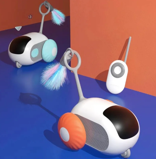 Coche de juguete interactivo para gatos con control remoto